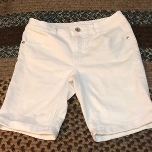 Girls White Justice Jean Shorts
